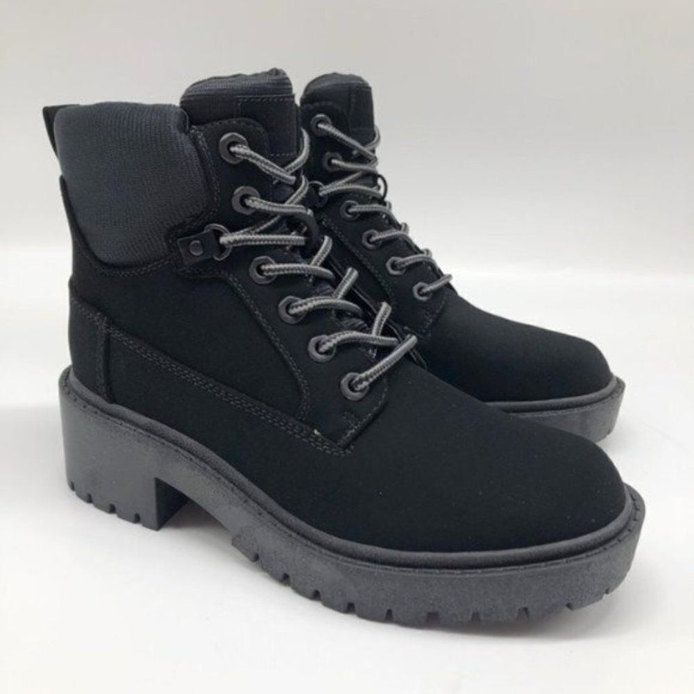 KENDALL + KYLIE Black Weston Block Heel Boot